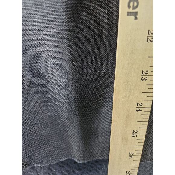 Talbots Womens Pants Black Size 16P 100% Irish Linen Side Zipper Wide Leg - Picture 4 of 12